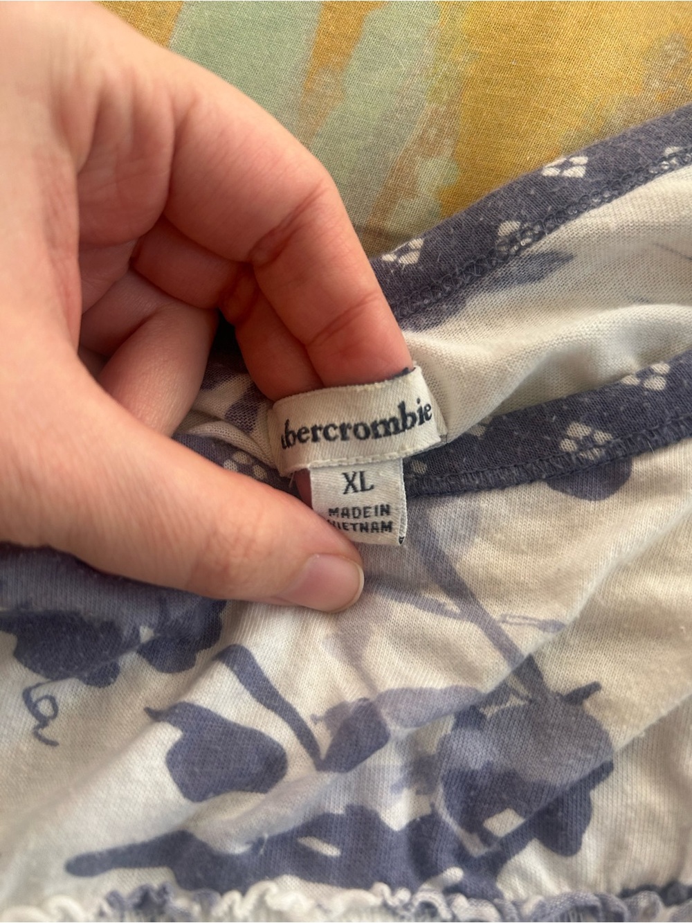 Abercrombie • Vintage Floral Babydoll Belted Tank Top - Picture 6 of 6